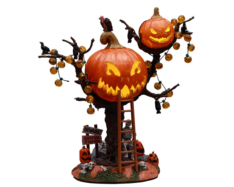 LEMAX Pumpkin Tree House, Battery Operated (4.5V) #14856